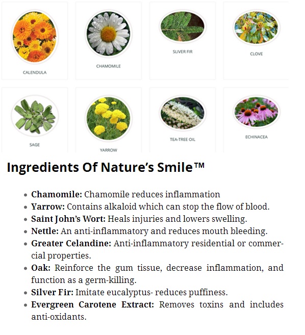 Nature's Smile Ingredients